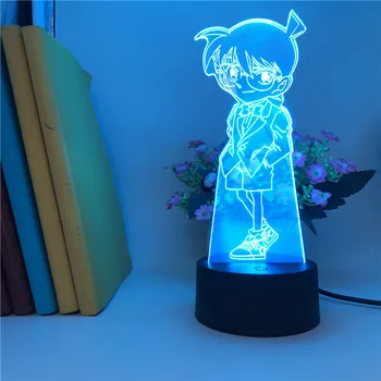 

Clock Base 3d Table Lamp Detective Conan Case Japanese Anime Closed Gift for Child Dropship Anime Light Atmosphere Unique Decor