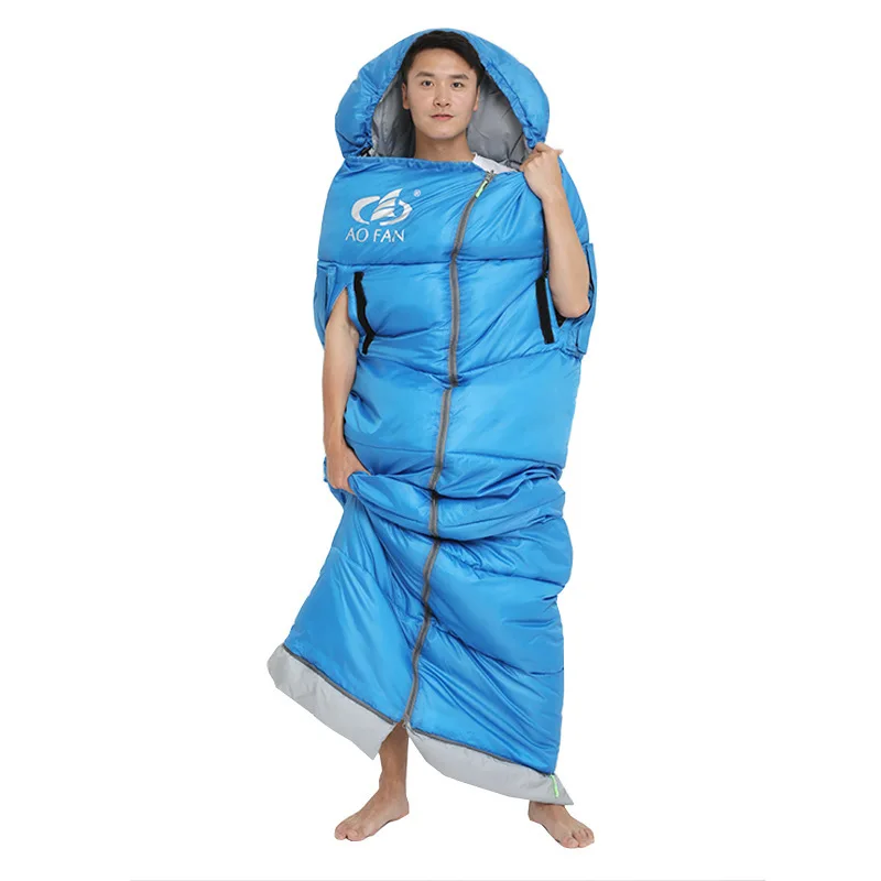 

Outdoor Indoor-Hand Autumn And Winter Sleeping Bag Work Lunch Break Thermal Blanket Students Dormitory Warm Blanket