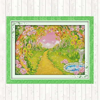 

Quiet 11CT 14CT Cross Stitch Set Cross Stitch Kits Home Decor DMC Floss Kit Embroidery Handmade Needlework Package DIY Crafts