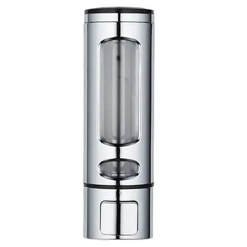 

Liquid Soap Dispenser Wall Mounted Hand Wash Plastic Manual Single Head Liquid Soap Holder Refillable Empty Soap Container Home