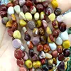 Wholesale 8-12 mm 100% Natural Agates Garnet  Amazonite Jades Amethysts grave Beads For Jewelry Making DIY Bracelet Necklace ► Photo 3/6