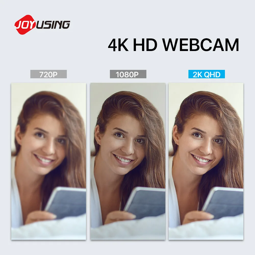 Веб камера JOYUSING N800 4K Ultra HD с микрофоном USB веб 8 МП для онлайн занятий встреч прямых