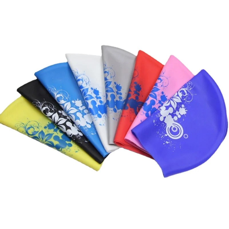 New Silicone Swimming Cap Long Hair Women's Waterproof Swim Caps Ladies Diving Hood Hat Kids Garras Natacion Casquette 2022 6