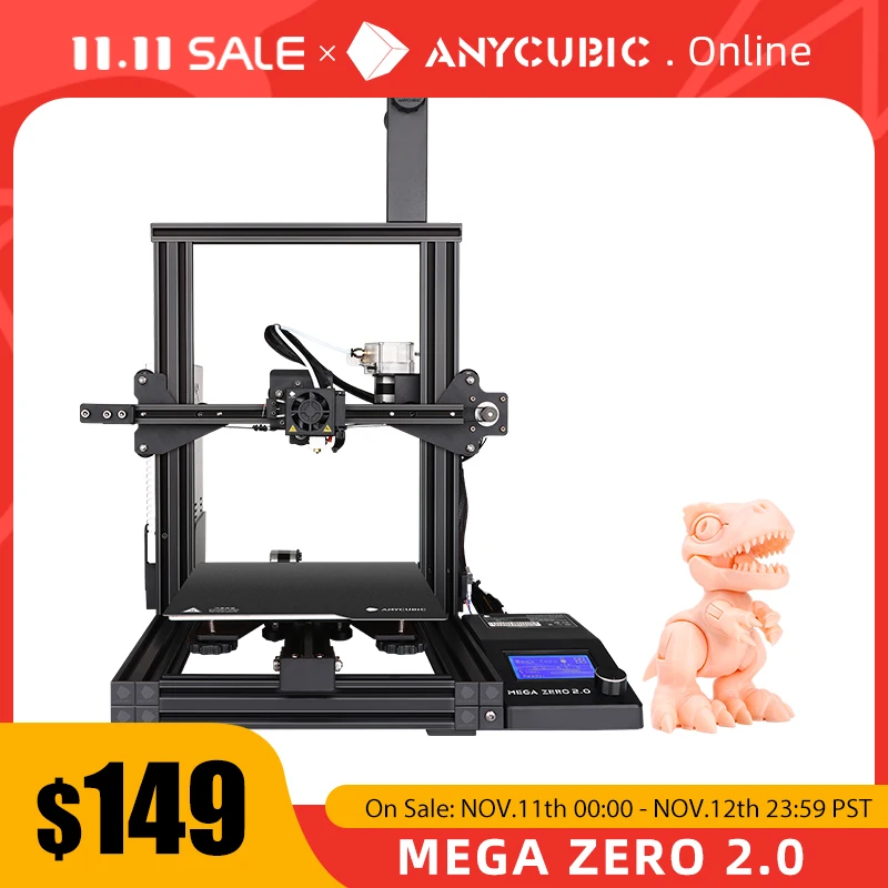Anycubic Mega Zero 2.0 3d Printer Plus Size Printing Platform Full Metal Frame High Precision FDM 3D kit impresora | Компьютеры и офис