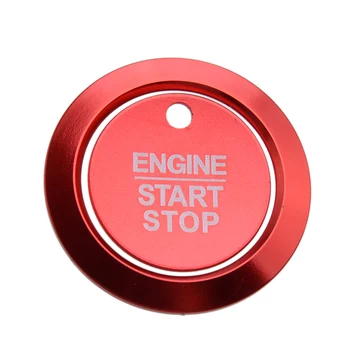 

CITALL 2pcs/set Red Engine Start Stop Ignition Switch Button Overlay Cover Trim Fit For Ford F150 2017 2018 2019 2020