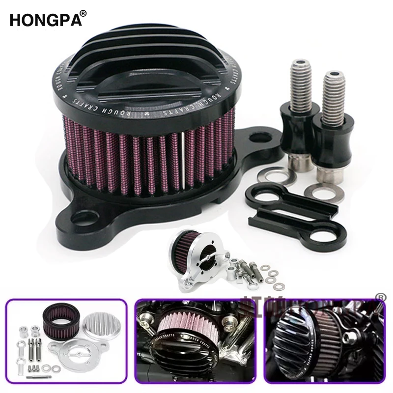 Air Filter Motorcycle Intake Filter System Kit Air Cleaner For Harley Sportster XL883 XL1200 1991 1992 1993
