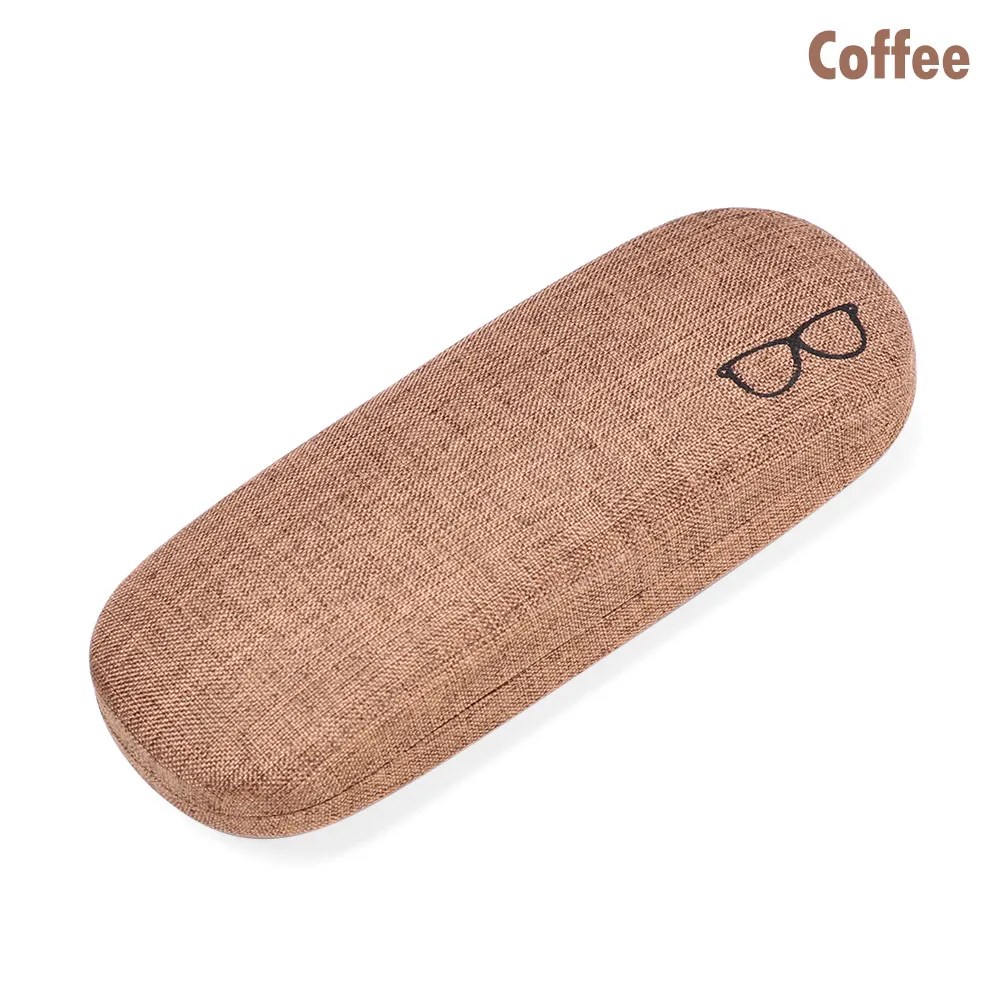coffee Новинка, унисекс, портативная коробка для солнцезащитных очков, Чехол для очков, очки для глаз, жесткая оболочка, защитная подставка для очков для чтения, аксессуары для очков - Цвет: coffee