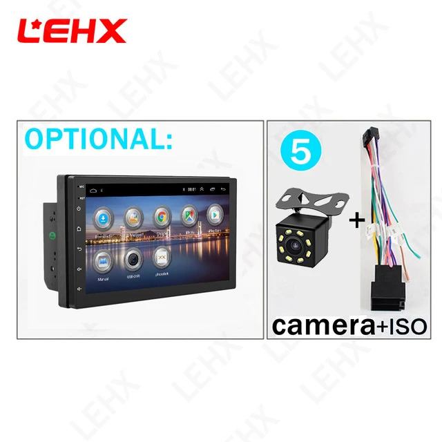 LEHX автомобильный android 8,1 автомобильный dvd для toyota nissan qashqai x trail-note almera juke Мультимедиа Навигация gps универсальный Автомобильный плеер - Цвет: LE7015-ISO-CAM