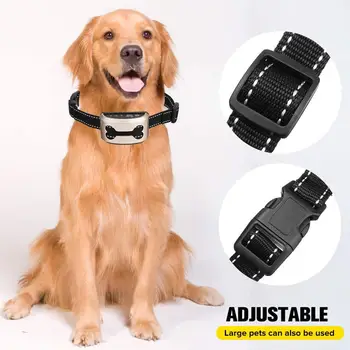 

Pet Dog Training Anti Bark Collar Rechargeable Control Train Waterproof Stop Barking Dog Ultrasonic Intelligent Collars No harm