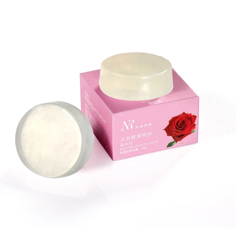 Handmade Natural Active Enzyme Moist Crystal Soap Repair Whitening Body Skin Private Parts