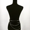 2022 Gothic Punk Belt plus size Women Waist Metal Chain Skirt Belts Pu Leather Nightclub Hiphop Rock Sexy Dress Ceinture Femme ► Photo 3/5