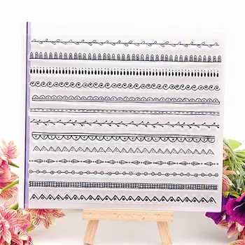 

14x16cm The Fine lace Transparent Clear Stamps Silicone Seals Roller Stamp DIY scrapbooking photo album/Card Making