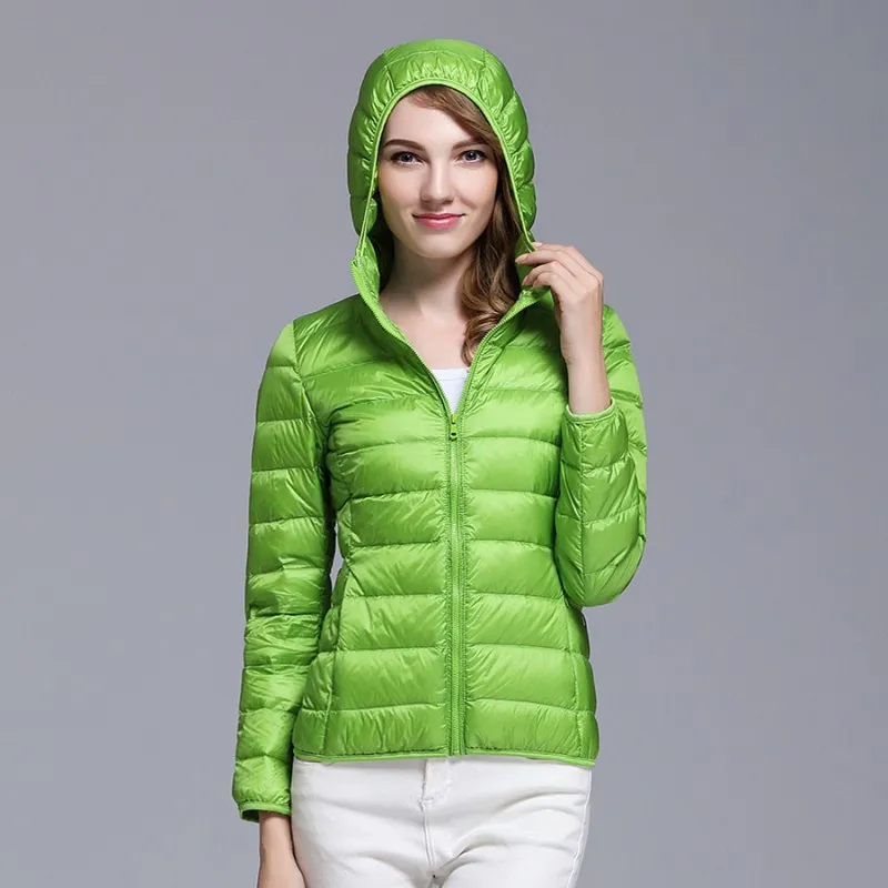 

Vadim Hot Sale Chaleco Mujer Lightweight Jacket Women's Short 2020 New Style Hooded Ultra-light Portable Korean-style Plus Size