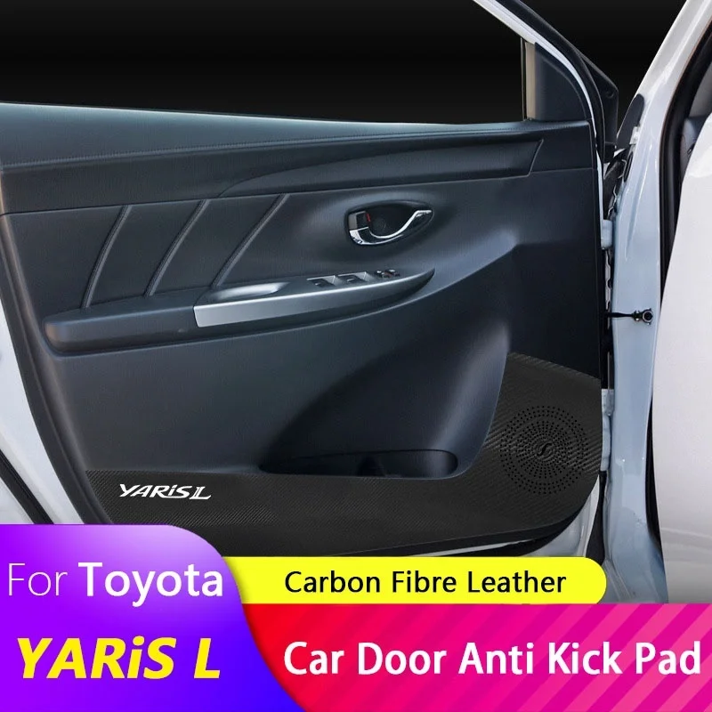 Автомобильные двери анти Kick Pad наклейки для Toyota YARiS L Защита от царапин дверей