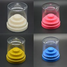 1 шт. 48 отверстий розовые сверла для ногтей дисплей стойки сверла для ногтей Коробка органайзер контейнер Маникюрный Инструмент