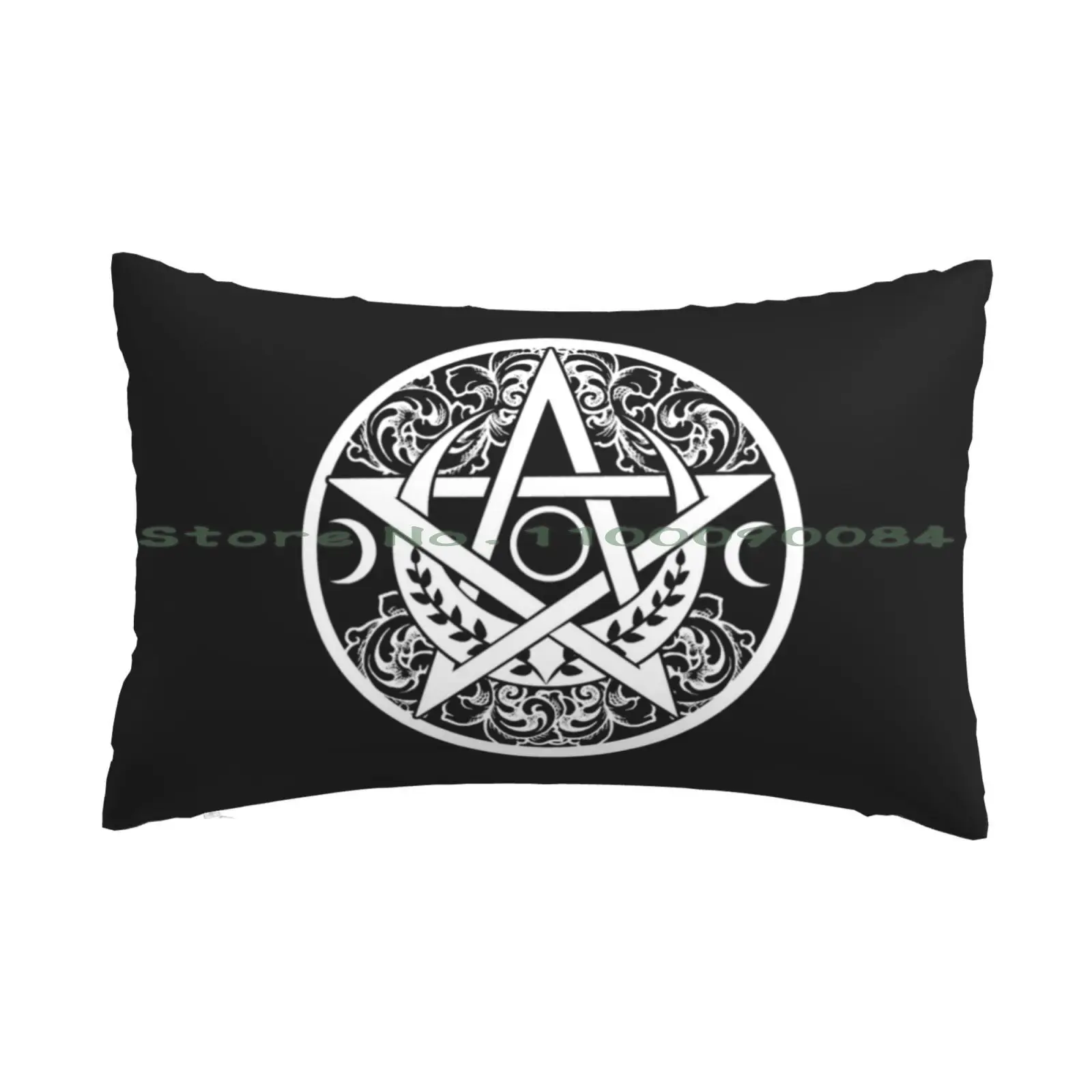 

Pentagram-Pentacle Pillow Case 20x30 50*75 Sofa Bedroom Pentagram Pentacle Pagan Wiccan Hecate Triple Goddess Magic Occult Star