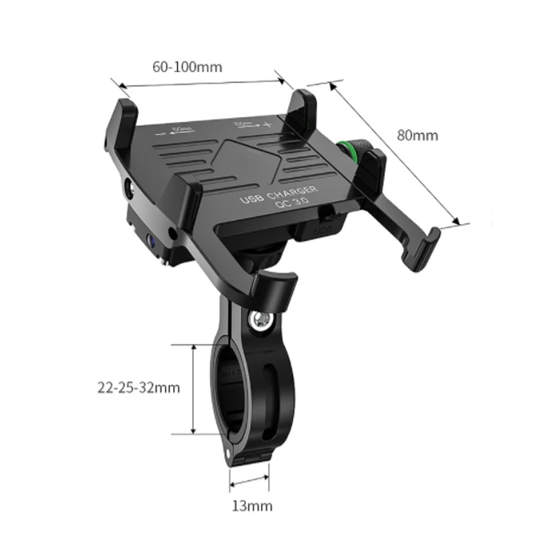 Jtron водонепроницаемый 12-24V мотоцикл телефон крепление с QC3.0 USB зарядное устройство разъем+ вкл/выкл переключатель для всех 3,5 ''до 6,5'' gps/телефон