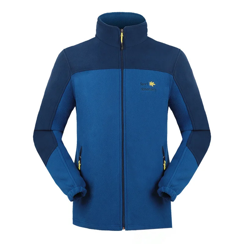 Уличная флисовая Мужская Толстая теплая толстовка Весна Осень Зима ветрозащитный кардиган полярная флисовая куртка