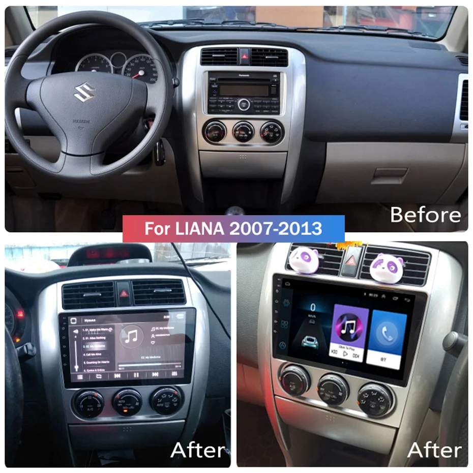 Для Suzuki LIANA 2007-2013 автомобильный Радио Мультимедиа Видео плеер навигация gps Android 8,1 аксессуары SWC BT wifi седан без dvd