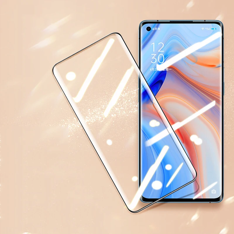 Для OPPO Reno 4 3 Pro 5G закаленное стекло 3D полное покрытие Защита экрана для Find X2 Neo X Reno4