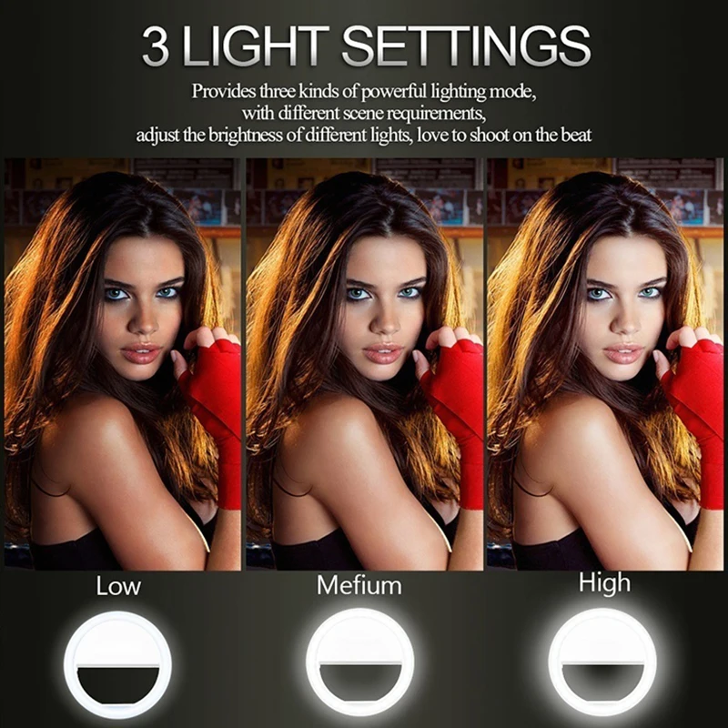 Светодиодный кольцевой светильник для селфи для samsung Galaxy A70 A50 A40 A30 3, яркий телефонный светильник s для Xiaomi CC9 Redmi K20 Pro Luz Movil