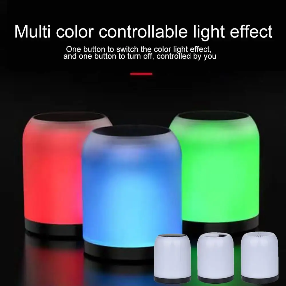 Беспроводная стереоколонка с Bluetooth диско-шар вечерние RGB светодиодный светильник