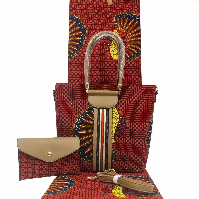 Анкара ткань для платья африканская вощеная ткань принтом с 2 шт Женская сумка 6 ярдов Хлопок Ткань для лоскутного TN-A31