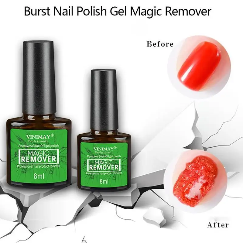 2 минуты лопнет лак для ногтей гель волшебный удалитель замочить от обезжириватель