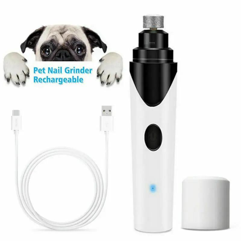 

Rechargeable USB Charging Pet Nail Grinder Trimmer Grooming Tool Clipper for Dog