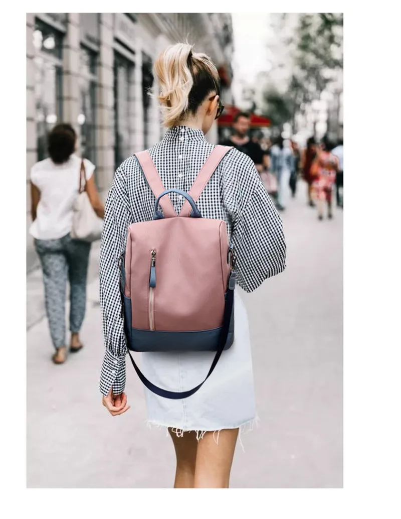 Модные противоугонные женские сумки высокого качества на молнии рюкзак для девочек роскошный мягкий кожаный сумка на плечо Sac A Dos Femme Mochila