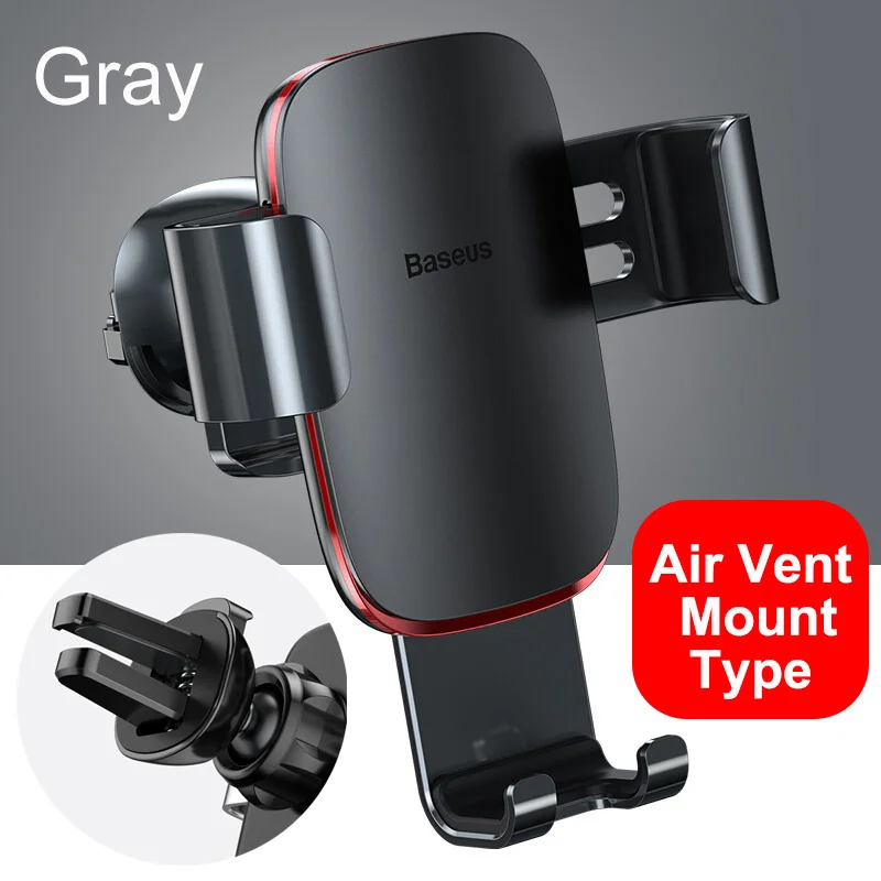 phone holder for desk Baseus Trọng Lực Giá Đỡ Điện Thoại Ô Tô Di Động Điện Thoại Kẹp Đứng Chân Đế Khe CD/Airvent Gắn Cho iPhone Samsung iphone stand Holders & Stands