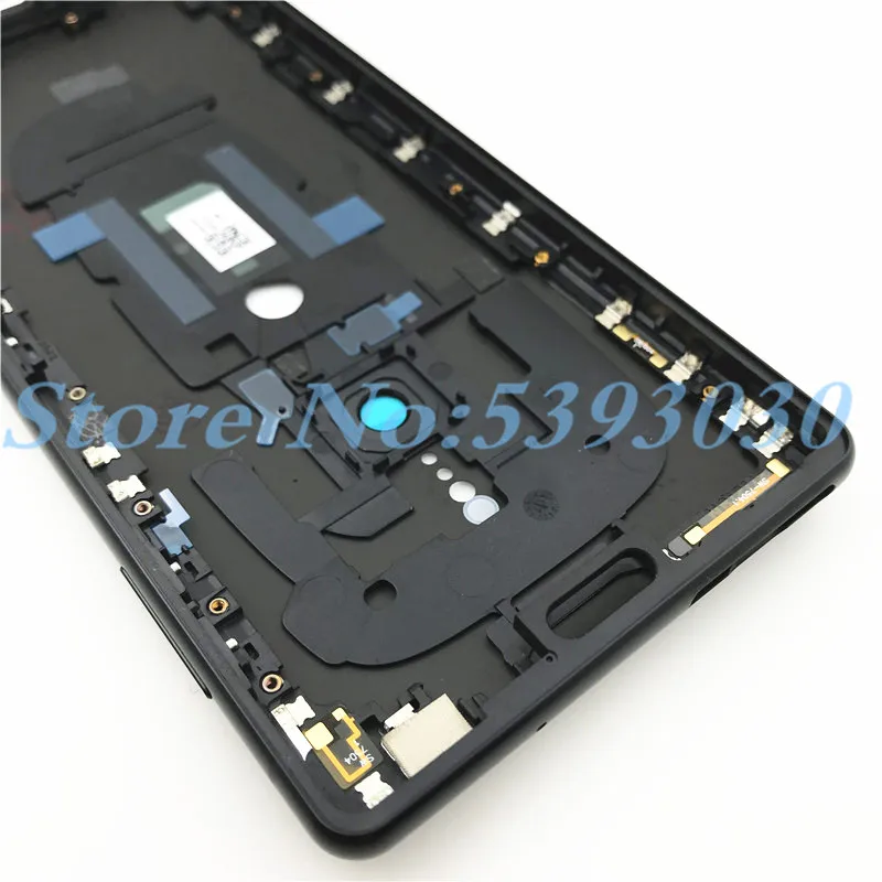 Металлический чехол для sony Xperia XZ2 H8216 H8266 H8276, задняя крышка для батареи, корпус, чехол для ремонта с объективом камеры+ логотип