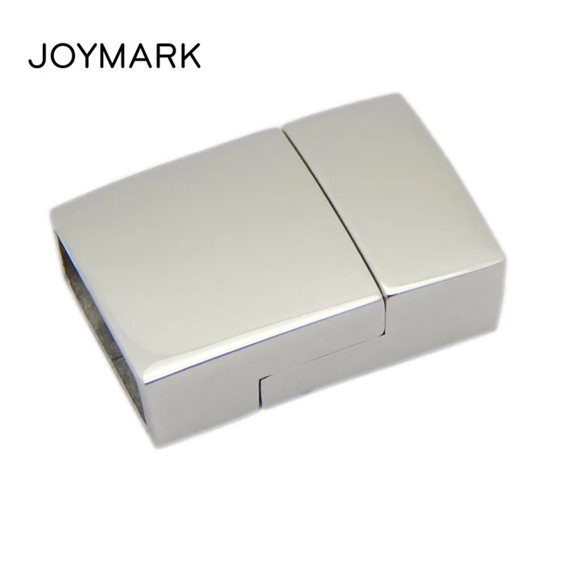 

11X4.2mm Hole Square Stainless Steel Magnetic Clasps For Leather Cord Bracelet Necklace High Quality Jewelry Making BXGC-152