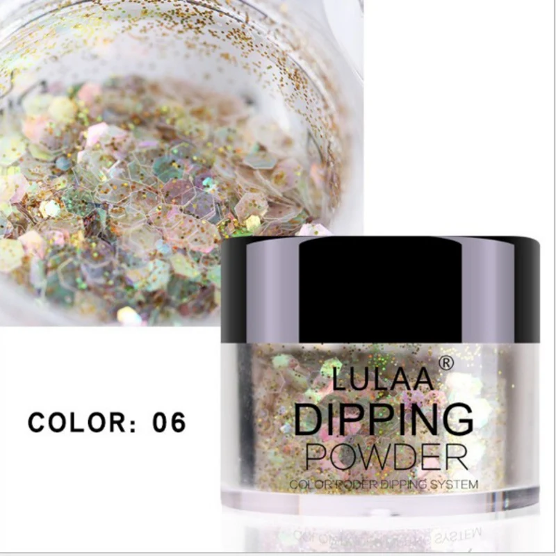 6 Nail Glitter Powder Sequins UV Gel Polish Sparkling Powder Dust Glitter Flakes Manicure Decoration Nail Art Tools - Цвет: 6