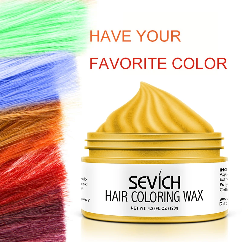Sevich 9 Colors Hair Wax Easy Washing Hair Color Wax Temporary Hair