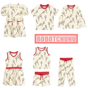 

Kids Clothing Sets Mini Brand 2020 Tennis Racke Full Printed Design Boys Tops Cartoon T-shirt Pants Baby Girl Clothes Dresses