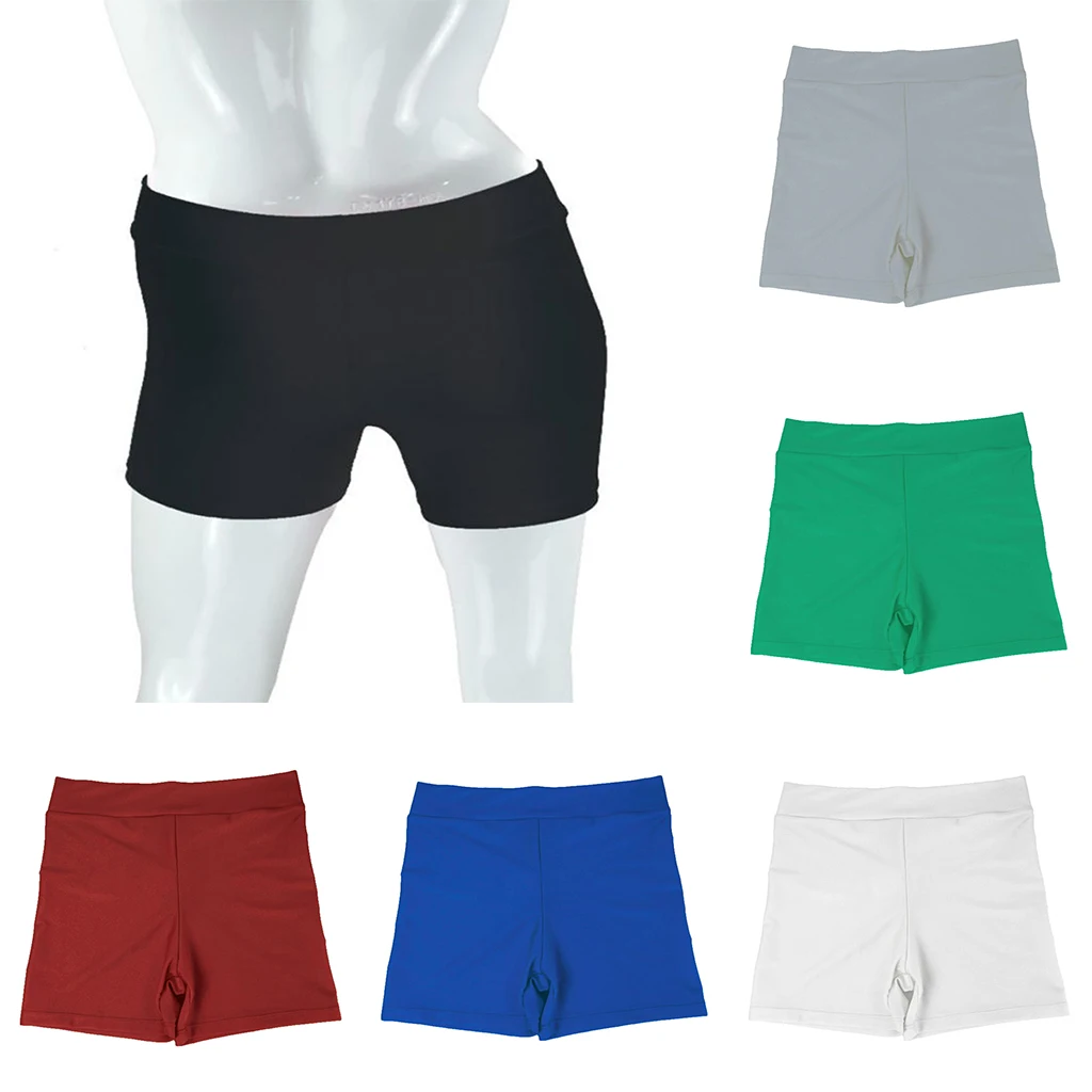 Women Girls Elastic Spandex Gym Dancing Running Cycling Athletics Skinny Sports Shorts Fancy Dress Party Hot Pants
