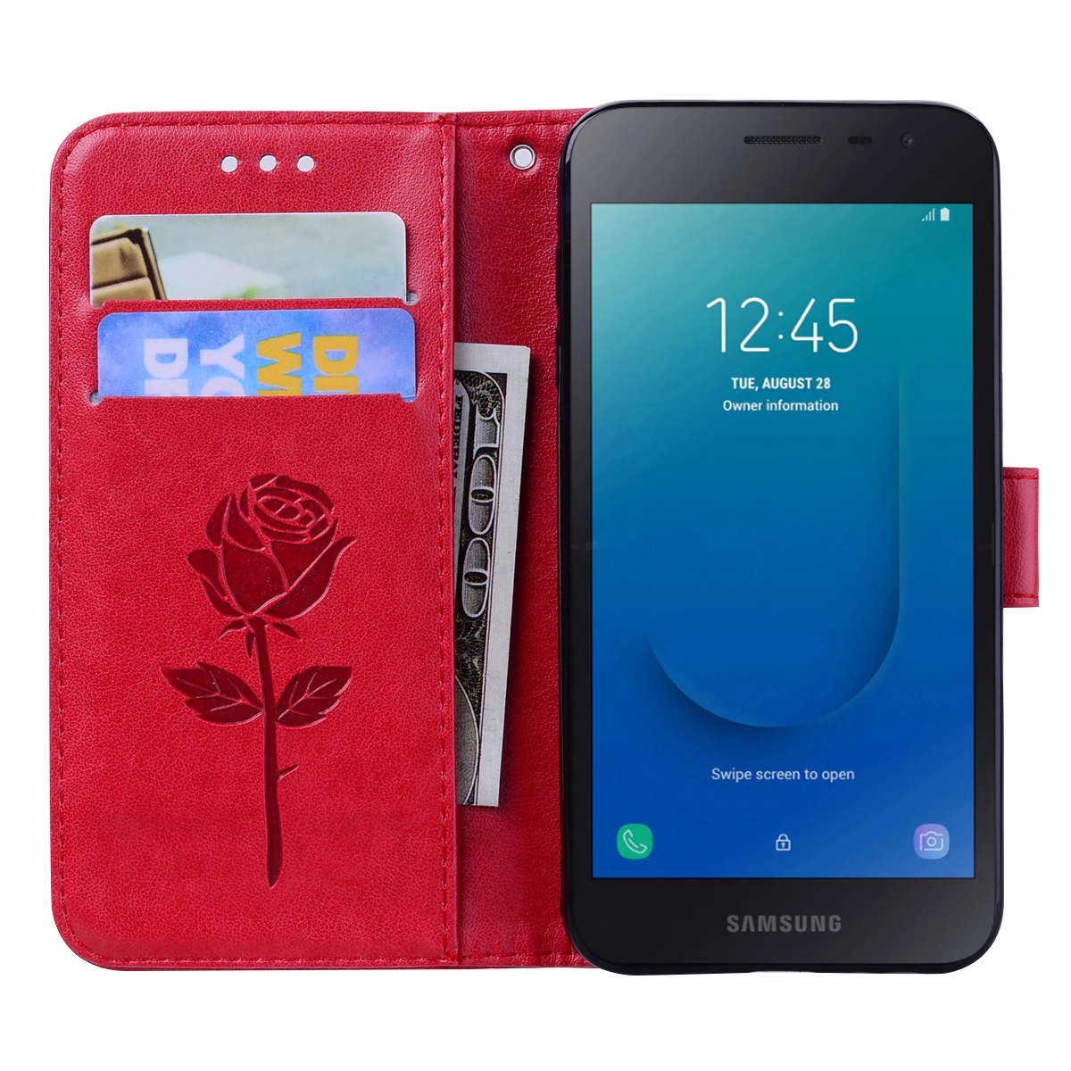 Кожаный чехол для samsung J2 Core, чехол, кошелек, задняя крышка, чехол для телефона, для samsung Galaxy J2 Core J 2 SM-J260F J260F J260 Funda