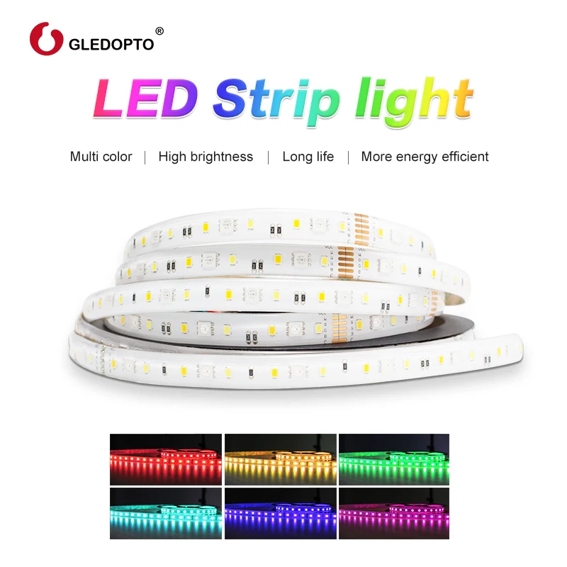 Светодиодный светильник RGB + CCT белый водонепроницаемый 5 м ip65 ip20 SMD 5050