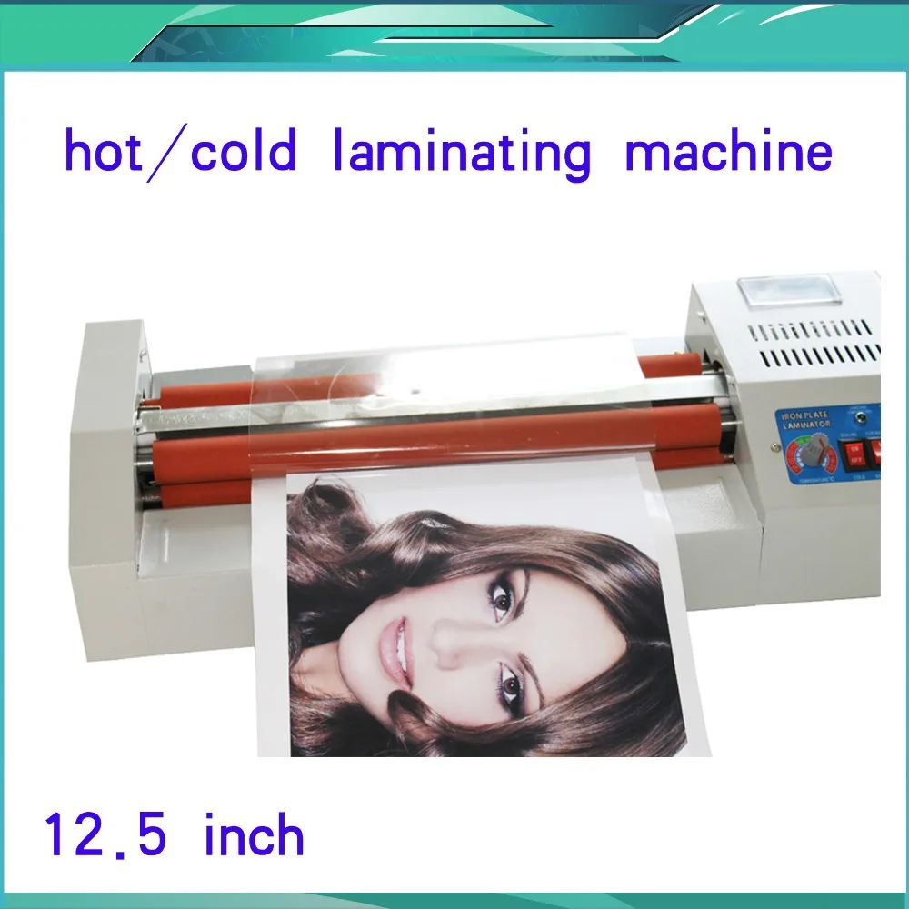 Laminator Hot/Cold RollerThermal Laminating Machine Fast Warm Photo Film Pouch 