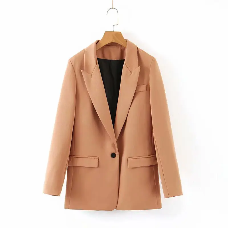 XL/2253yt AliExpress женское платье осень новые продукты Ol коммутирующий однокнопочный повседневный костюм пальто