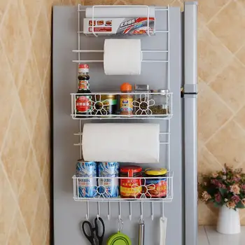 

Kitchen Storage Hanger Refrigerator Side Shelf Rack Multilayer Cupboard Wardrobe Storage Holders