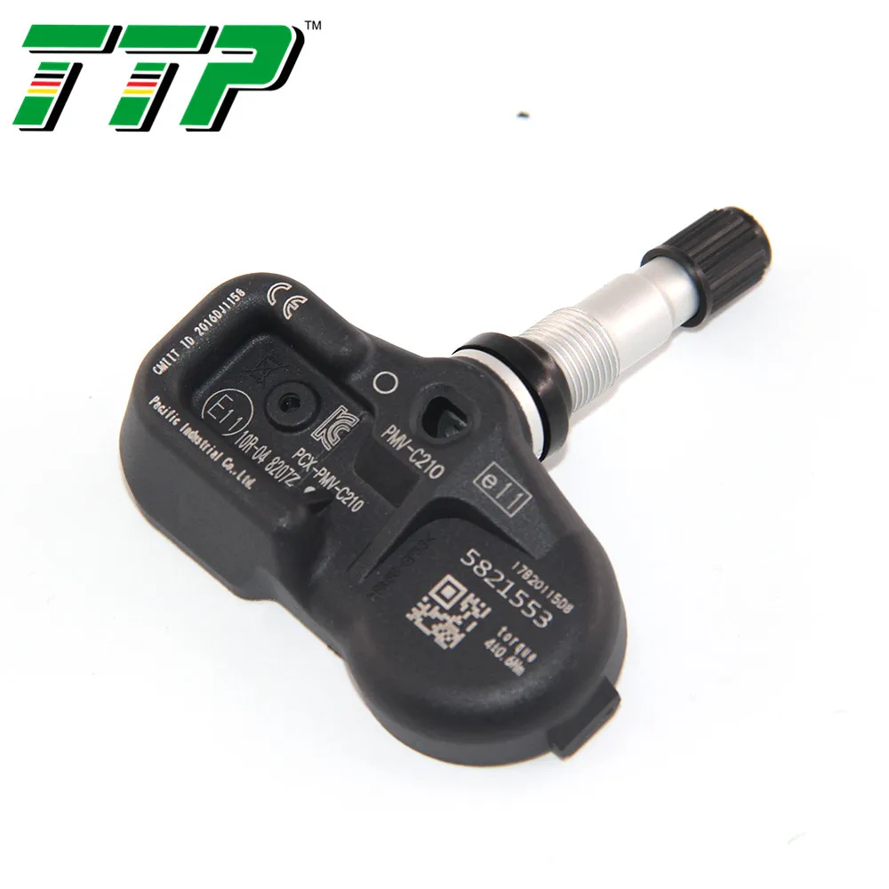 TTP 4 шт. 42607-02031 TPMS датчик давления в автомобильных шинах Система контроля клапанов для TOYOTA 42607-30070 42607-42020 433 МГц