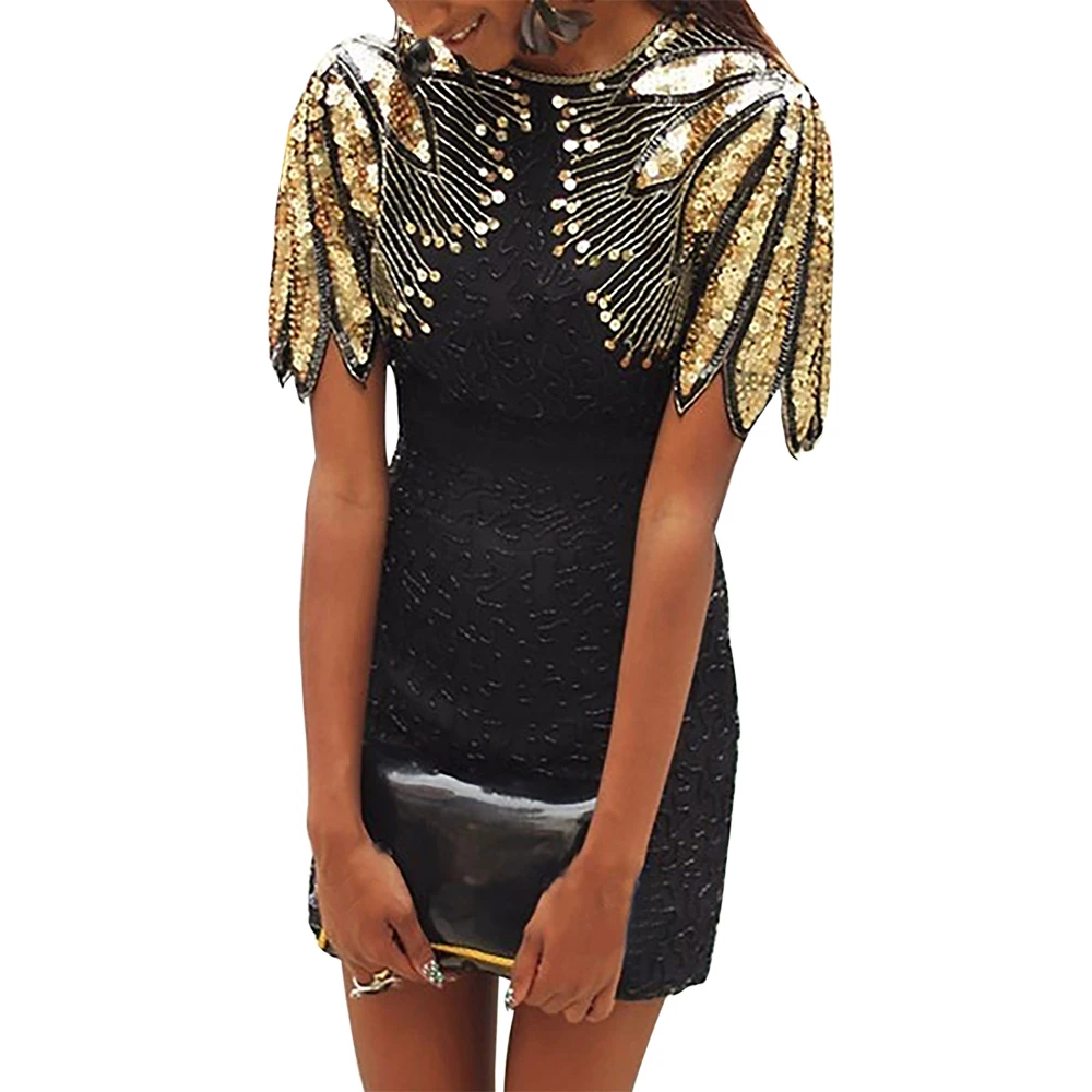 

MoneRffi 2020 Spring Women Sexy Dress Female Short Sleeve Bandage Bodycon Evening Party Vestidos Ladies Club Short Mini Dress