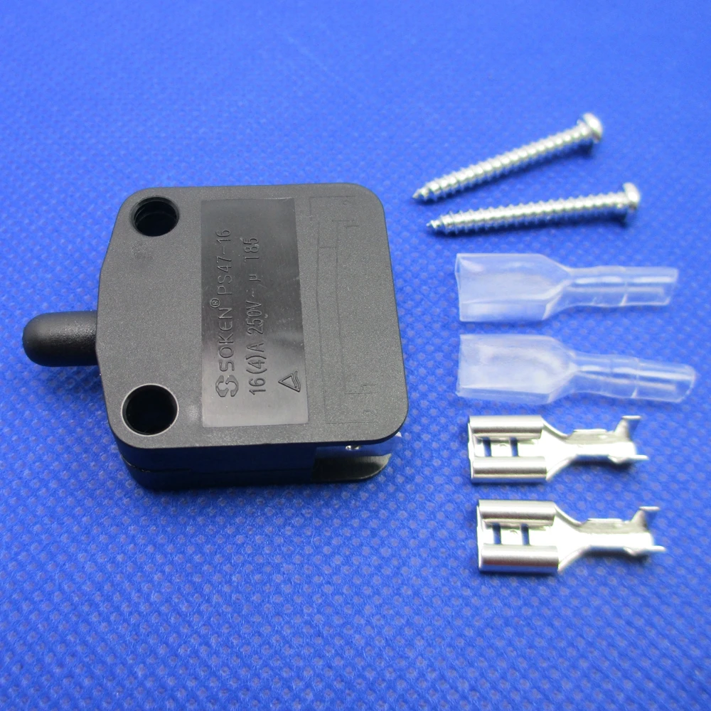 

1pcs momentary push button switch normally open self-reset switch Dressing room switch Press and hold on Loosen off 16A 250v