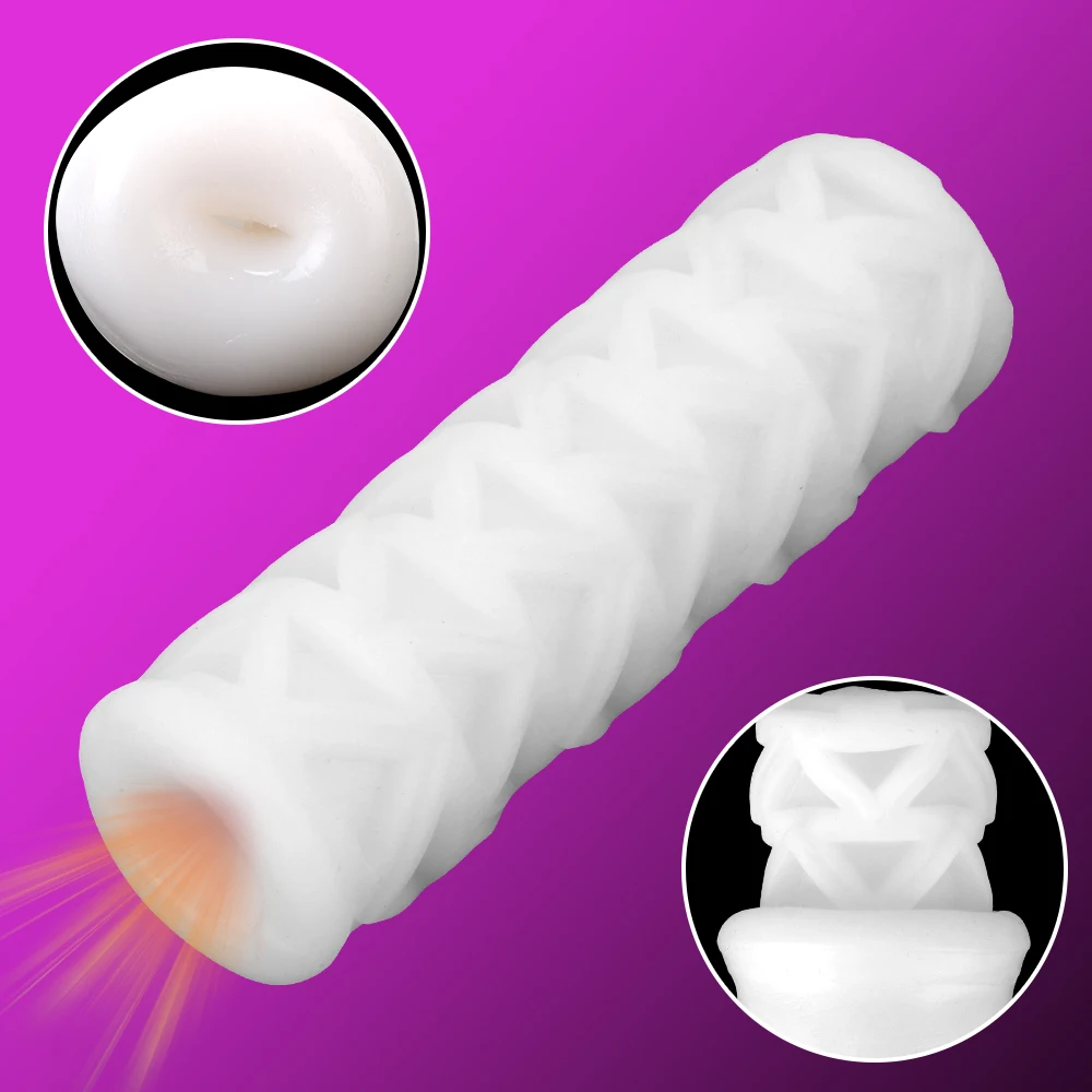Male Masturbator Cup Vagina Oral Mouth Deep Throat Blow Job TPE Sex Toys For Men