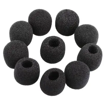 

Small windproof foam protectors for microphone Lavalier for headphones, 15 pieces