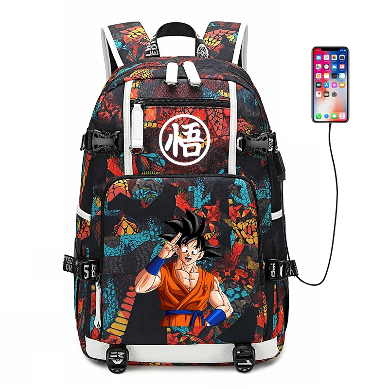 31 Аниме Dragon Ball рюкзак Супер Saiyan Sun Goku светящиеся школьные сумки для подростков мальчиков Дорожная сумка на плечо рюкзак для ноутбука - Цвет: 31