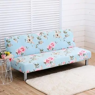 All-inclusive Folding Sofa Bed Cover Tight Wrap Sofa Towel No armrests Tight Wrap Sofa Cover loveseat for Living Room - Цвет: 17