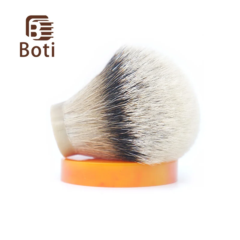 Boti Brush-SHD Silk HMW Silvertip Badger hair knot Super Higher density Silk HMW Silvertip  Bulb Shape shaving brush knot